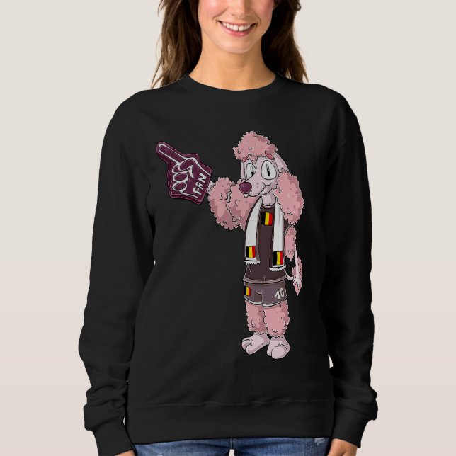 Fan Poodle Belgium Sweatshirt (Front)