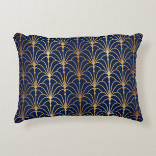 Fan seamless pattern. Chinese, Japanese style. Tra Decorative Cushion