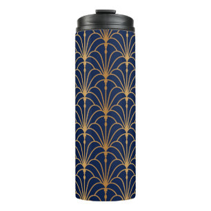Fan seamless pattern. Chinese, Japanese style. Tra Thermal Tumbler