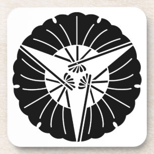 Fan-shaped three ginkgo leaves coaster