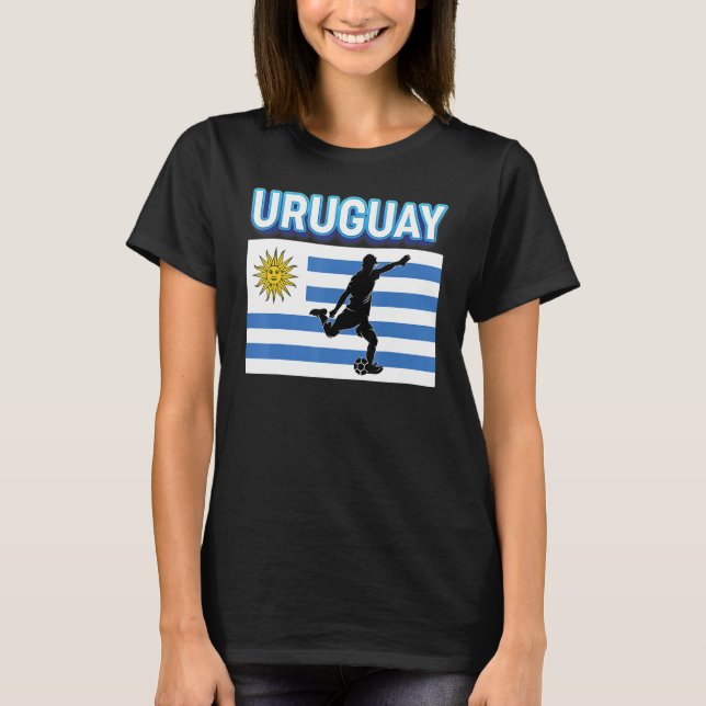 Fan Uruguay National Team World Football Soccer Ch T-Shirt (Front)