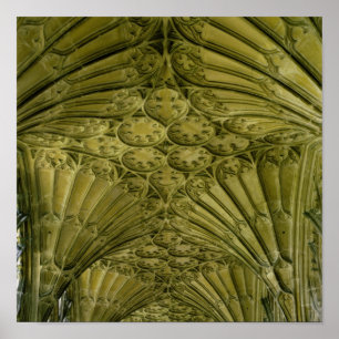 Fan vaulting in the cloister poster