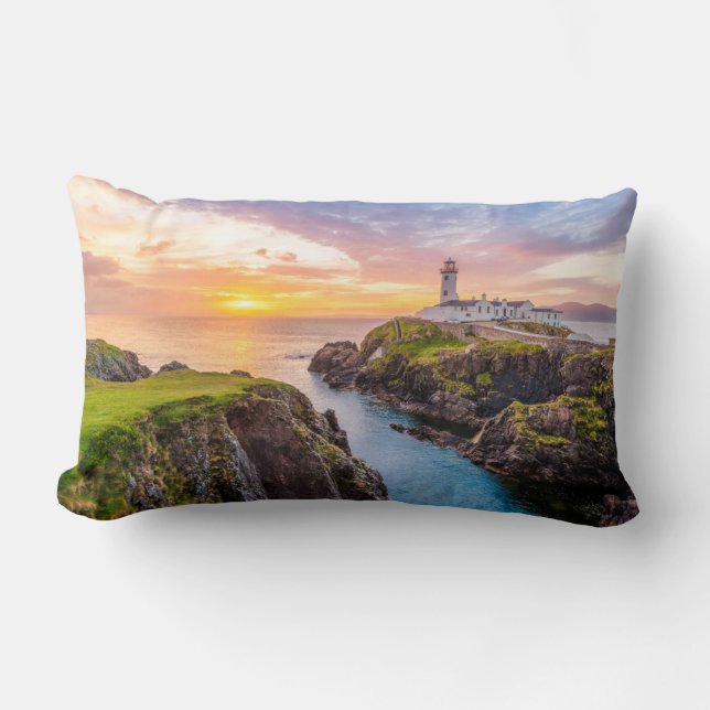 Fanad Head Lighthouse Co. | Donegal Ireland Lumbar Cushion (Front)