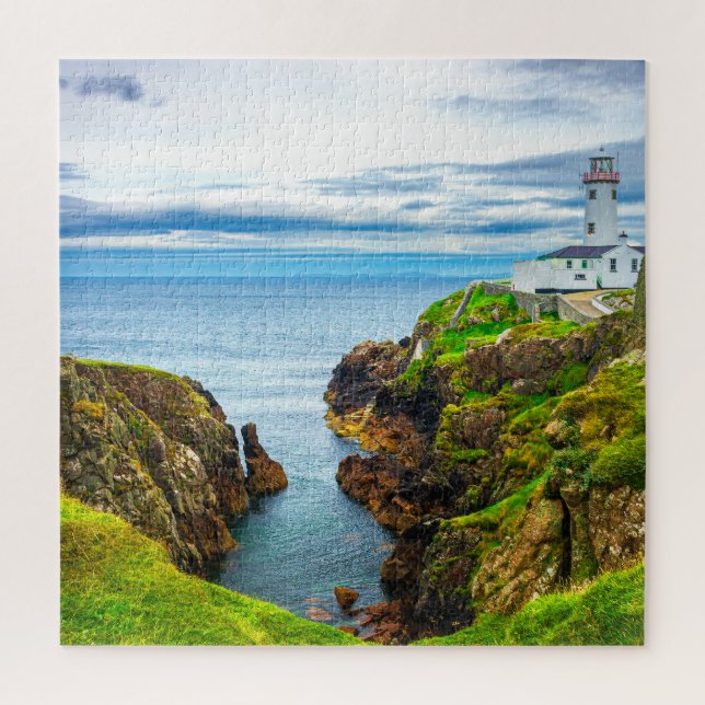 Fanad Head Lighthouse Coastal Ireland Art Print Jigsaw Puzzle (Vertical)