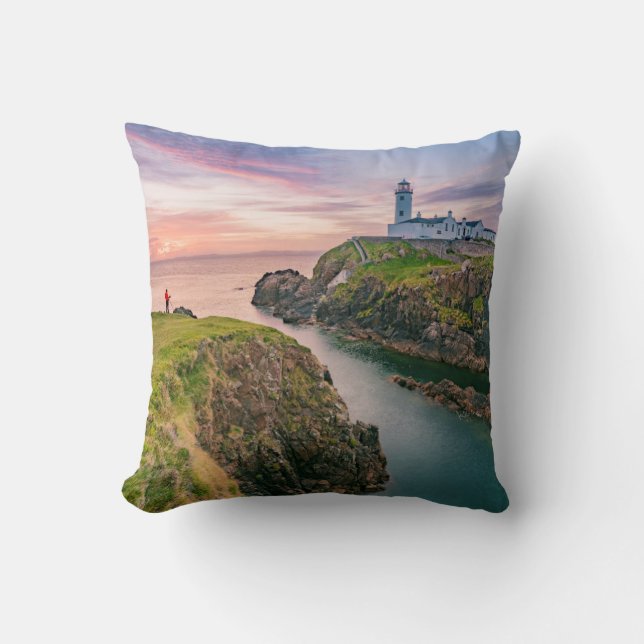 Fanad Head Lighthouse | Donegal, Ireland Cushion (Front)