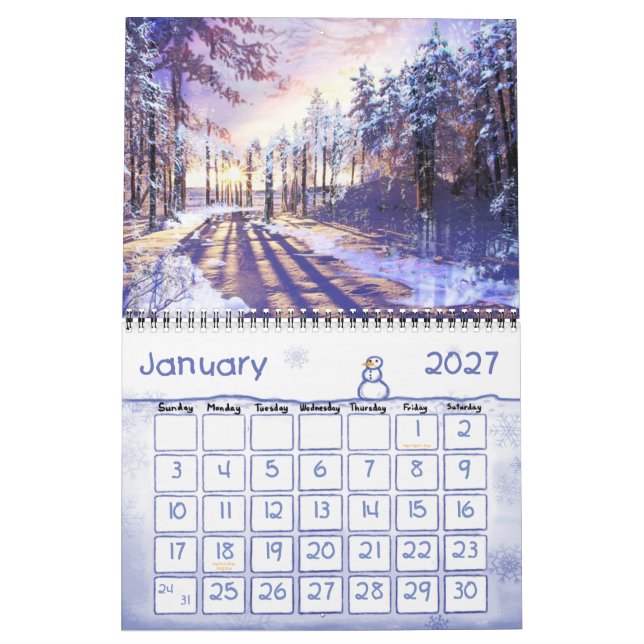 Fanastic art 2015 Calendar by David A. Baker (Jan 2027)