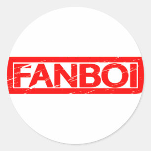 Fanboi Stamp Classic Round Sticker