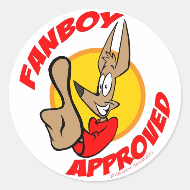 Fanboy Approval Seal Label (Front)