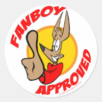 Fanboy Approval Seal Label