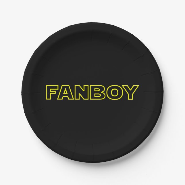 FANBOY PAPER PLATE (Front)