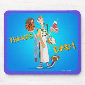 Fanciful Arts Design_THANKS_DAD_mousepad Mouse Pad