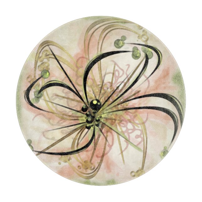 Fanciful Flower Charcuterie Board  (Front)