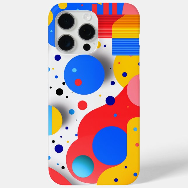 Fanciful rounded shapes in primary colours	 Case-Mate iPhone case (Back)