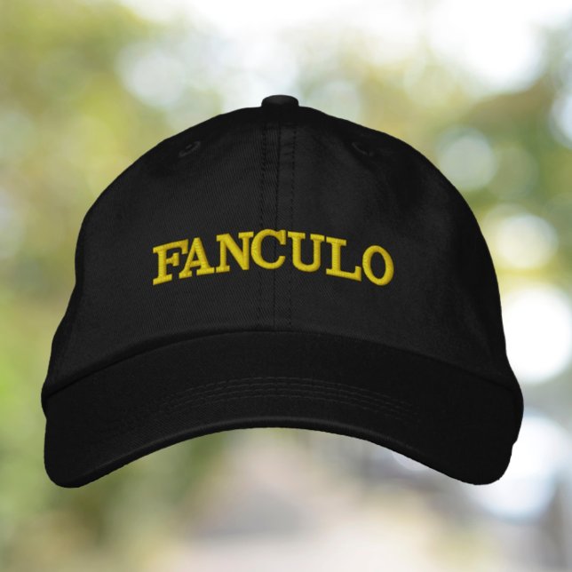 Fanculo Embroidered Cap (Fanculo Funny Italian Embroidered Hat Baseball Cap)