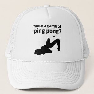 fancy a game of ping pong? trucker hat