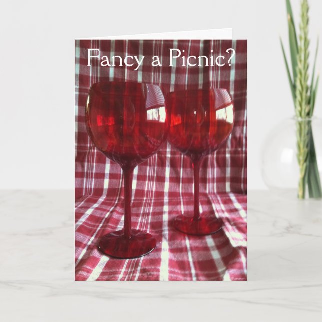 Fancy a Picnic? Greeting card (Front)