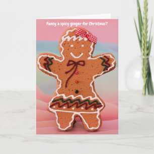 Fancy a spicy ginger for Christmas? Card