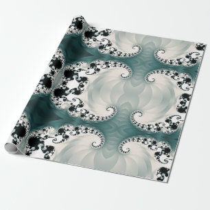 Fancy Abstract Fractal Art Wrapping Paper