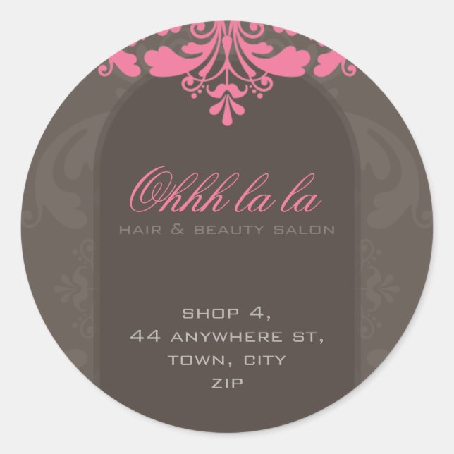 FANCY ADDRESS LABEL :: couture flourish 1A (Front)