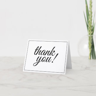 Fancy and Luxurious "thank you!" Postcard