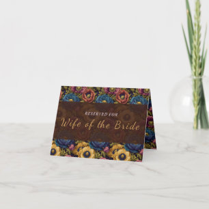 Fancy Anemones Flower Winter Wedding Thank You Card
