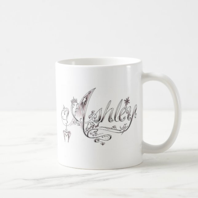 Fancy Ashley Signature Coffee Mug (Right)