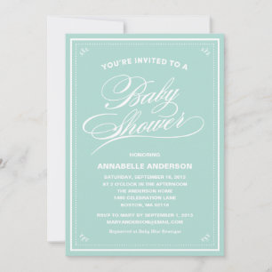 Fancy Baby Shower Invitations