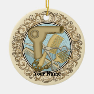 Fancy  Beautician  Ceramic Ornament