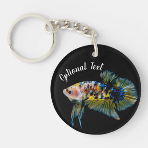Fancy Betta Fighting Fish Key Ring