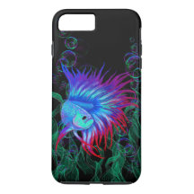 Fancy Betta Splendens Blue Teal & Red