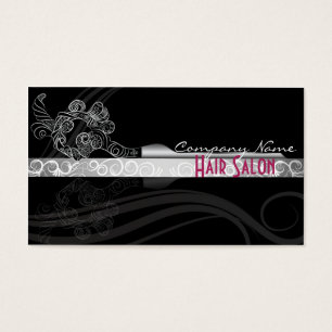Fancy black hair salon business/gift cards