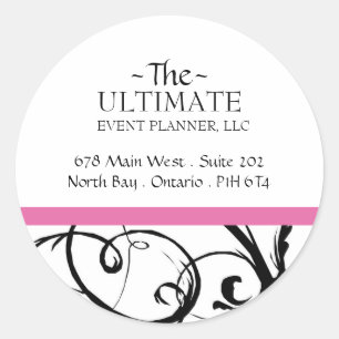 Fancy Black & White Stickers