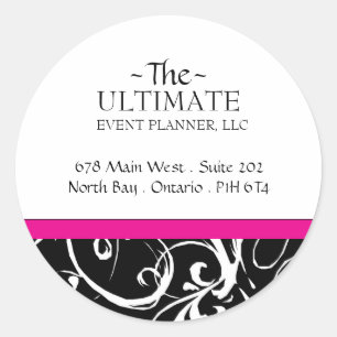 Fancy Black & White Stickers