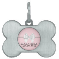 Fancy Blush Pink Tiffany Theme Pearls Bow Dog Cat