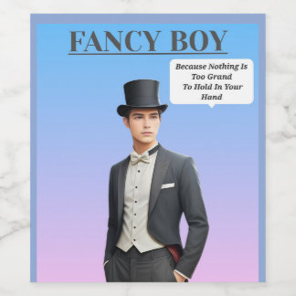 FANCY BOY WINE LABEL