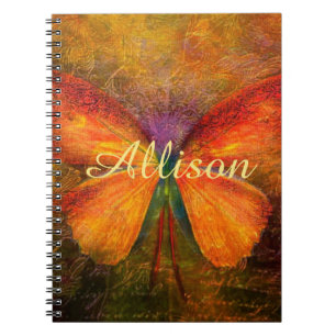 Fancy butterfly personalised notebook