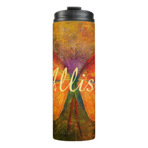 Fancy butterfly personalised thermal tumbler