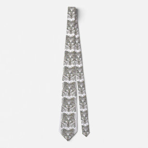 Fancy Cat Abalone Tie