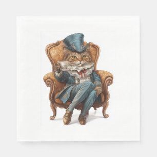 Fancy Cat Society � Victorian Royal Kitty Napkin
