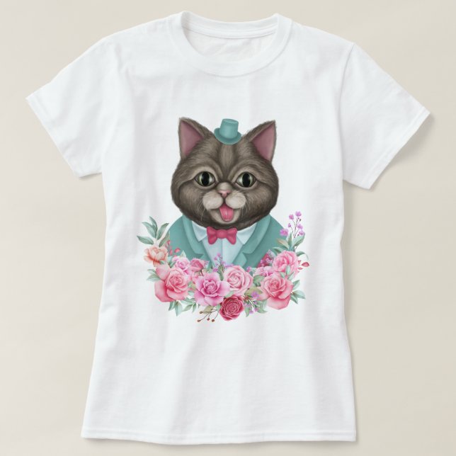 Fancy Cat T-Shirt (Design Front)