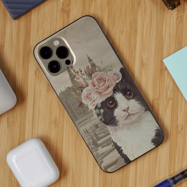 Fancy Cat & The Castle Case-Mate iPhone Case (Creator Uploaded)