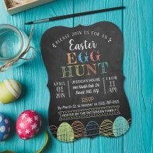 Fancy Chalkboard Easter Egg Hunt