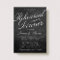 Fancy Chalkboard Wedding Rehearsal Dinner