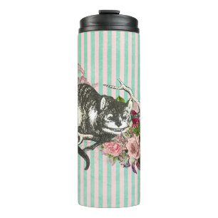 Fancy Cheshire Cat Collage Thermal Tumbler