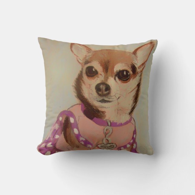 Fancy Chihuahua Cushion (Front)
