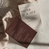 Fancy Chocolate Brown All In One Old Money Wedding