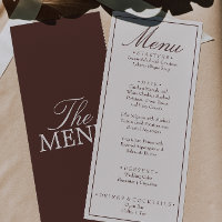 Fancy Chocolate Brown Cream Old Money Wedding
