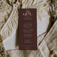 Fancy Chocolate Brown Old Money Luxury Wedding
