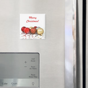 Fancy Christmas Ball Ornaments with Shiny Stars Magnet