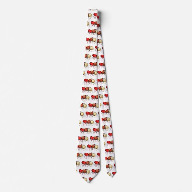 Fancy Christmas Ball Ornaments with Shiny Stars Tie (Front)